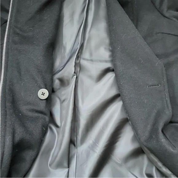 NWT Michael Kors Zipper Asymmetrical Wool Blend Large Long Coat (size 12)